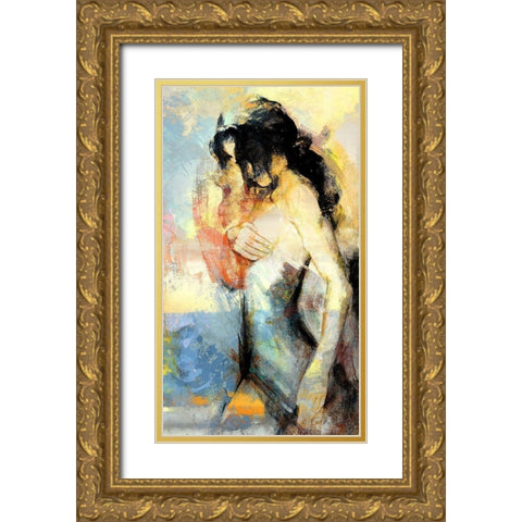 Modesty I Gold Ornate Wood Framed Art Print with Double Matting by Bolokofsky, Ronald