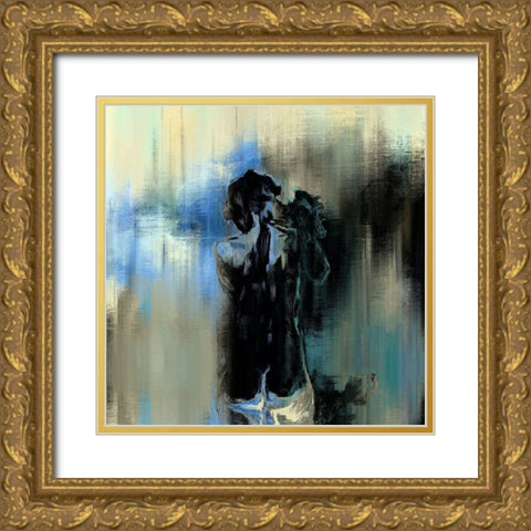Skinny Dipping I Gold Ornate Wood Framed Art Print with Double Matting by Bolokofsky, Ronald