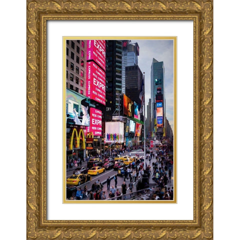 NY State of Mind Gold Ornate Wood Framed Art Print with Double Matting by Bolokofsky, Ronald