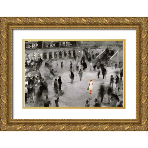 Standing Out In a Crowd Gold Ornate Wood Framed Art Print with Double Matting by Bolokofsky, Ronald