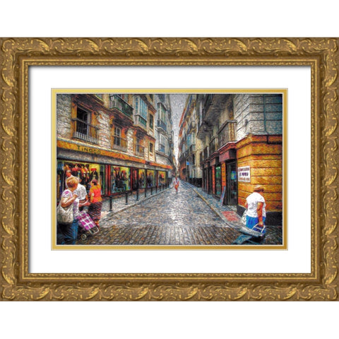 Tinoco Gold Ornate Wood Framed Art Print with Double Matting by Bolokofsky, Ronald