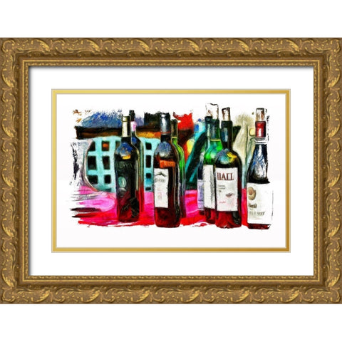 Vintage Celebration Gold Ornate Wood Framed Art Print with Double Matting by Bolokofsky, Ronald