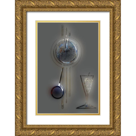 Afternoon Cocktail I Gold Ornate Wood Framed Art Print with Double Matting by Bolokofsky, Ronald