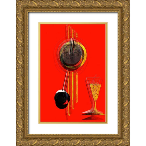 Afternoon Hangover I Gold Ornate Wood Framed Art Print with Double Matting by Bolokofsky, Ronald