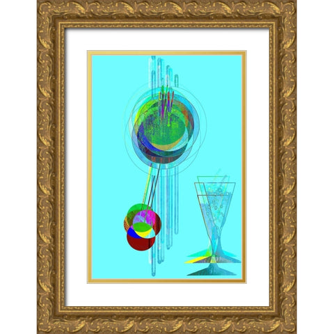 Afternoon Hangover IV Gold Ornate Wood Framed Art Print with Double Matting by Bolokofsky, Ronald