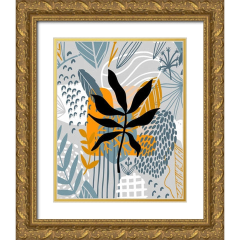 Autumn Leaves 75 Gold Ornate Wood Framed Art Print with Double Matting by Bolokofsky, Ronald