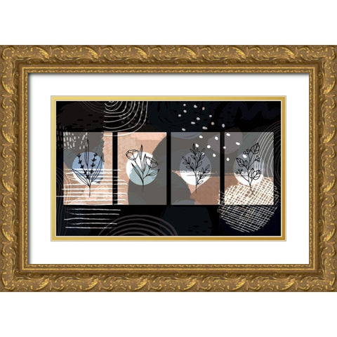 Garden Fresh Gold Ornate Wood Framed Art Print with Double Matting by Bolokofsky, Ronald