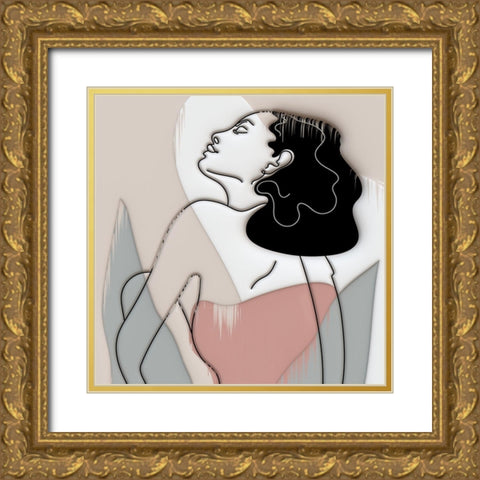 Modern Woman 421A Gold Ornate Wood Framed Art Print with Double Matting by Bolokofsky, Ronald