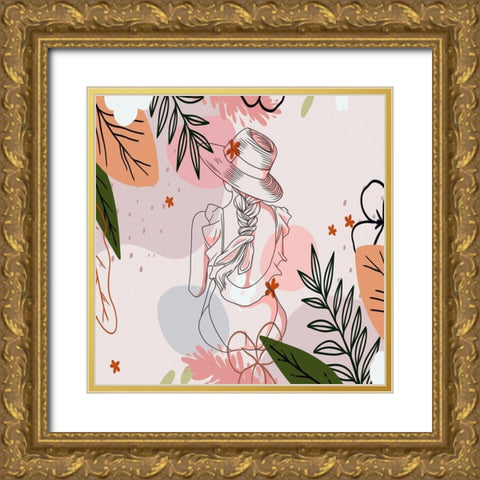 Summer Sun 207 Gold Ornate Wood Framed Art Print with Double Matting by Bolokofsky, Ronald