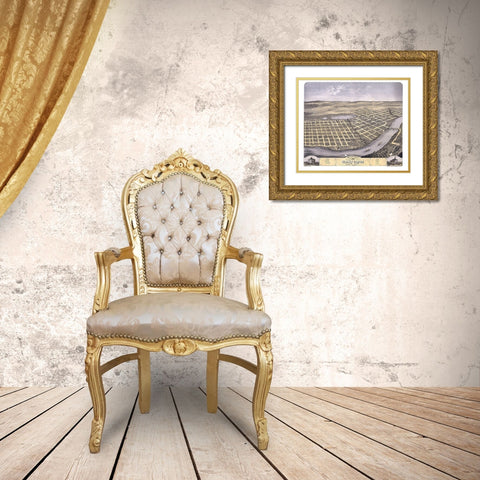 Saint Cloud Minnesota - Ruger 1869 Gold Ornate Wood Framed Art Print with Double Matting by Ruger