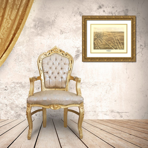 Brookfield Missouri - Ruger 1869 Gold Ornate Wood Framed Art Print with Double Matting by Ruger