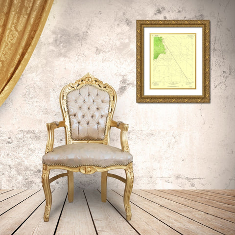 Barstow Texas Quad - USGS 1970 Gold Ornate Wood Framed Art Print with Double Matting by USGS