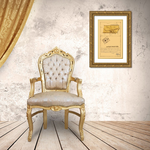 Frederick County Virginia - Roffers 1796 Gold Ornate Wood Framed Art Print with Double Matting by Roffers