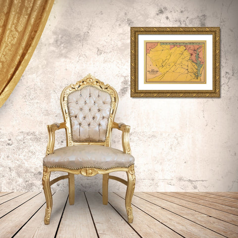Virginia Maryland - Bufford 1861 Gold Ornate Wood Framed Art Print with Double Matting by Bufford