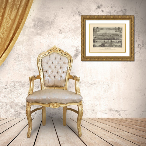 Olympia Washington - Lange 1903 Gold Ornate Wood Framed Art Print with Double Matting by Lange