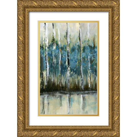 A Beautiful Day I Gold Ornate Wood Framed Art Print with Double Matting by Brey