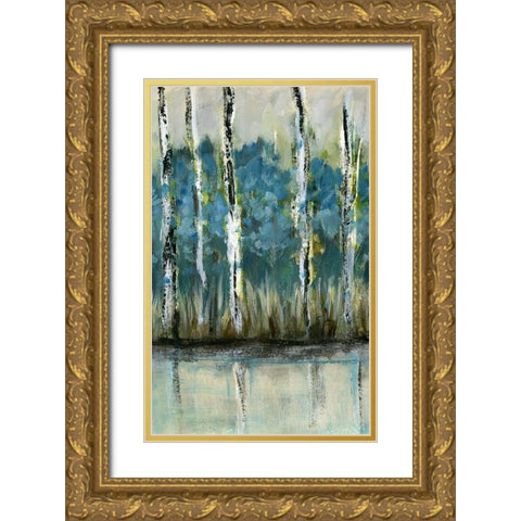A Beautiful Day II Gold Ornate Wood Framed Art Print with Double Matting by Brey