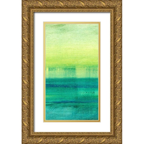 Morning Moods II Gold Ornate Wood Framed Art Print with Double Matting by Brey