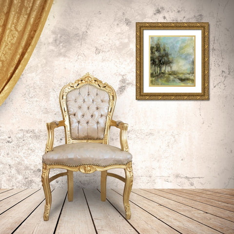 Beautiful Day I Gold Ornate Wood Framed Art Print with Double Matting by Brey