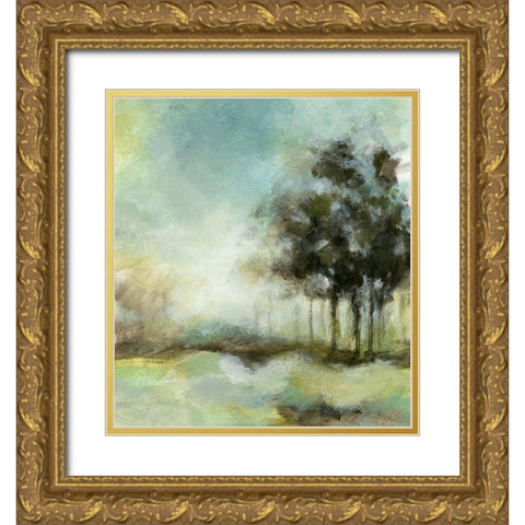 Beautiful Day II Gold Ornate Wood Framed Art Print with Double Matting by Brey