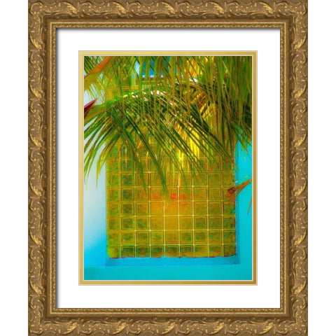 Blocks Gold Ornate Wood Framed Art Print with Double Matting by Bartola
