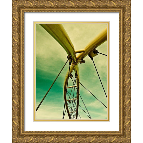 Sailing Tempe I Gold Ornate Wood Framed Art Print with Double Matting by Bartola