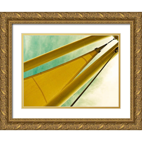 Sailing Tempe III Gold Ornate Wood Framed Art Print with Double Matting by Bartola