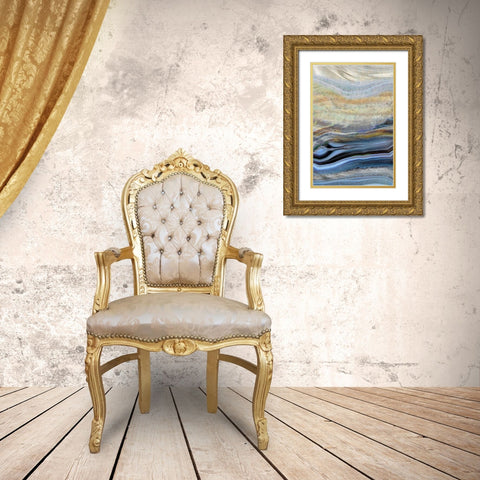 Coastal Wind Gold Ornate Wood Framed Art Print with Double Matting by Franklin