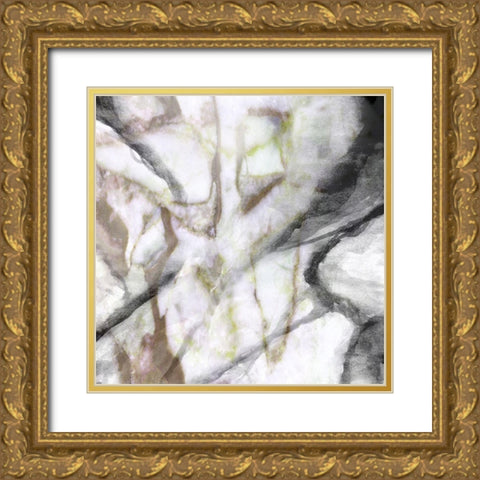Granite Warm I Gold Ornate Wood Framed Art Print with Double Matting by Franklin
