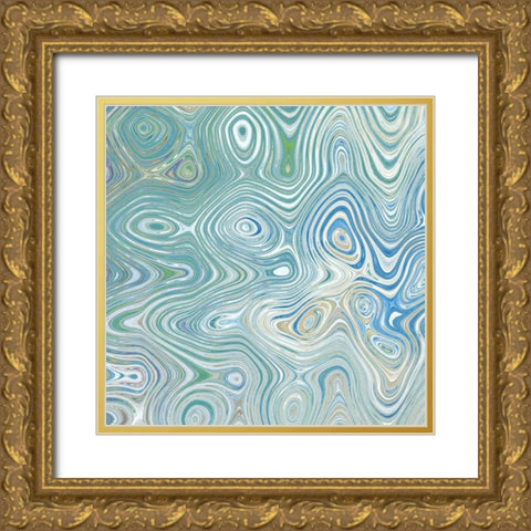 Maze I Gold Ornate Wood Framed Art Print with Double Matting by Franklin
