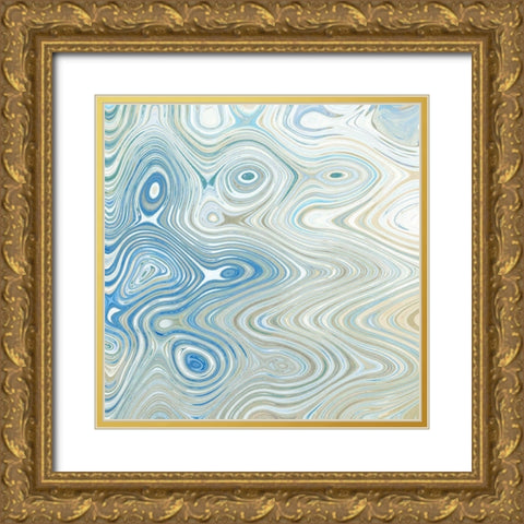 Maze II Gold Ornate Wood Framed Art Print with Double Matting by Franklin