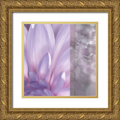 Purple Mist Gold Ornate Wood Framed Art Print with Double Matting by Franklin