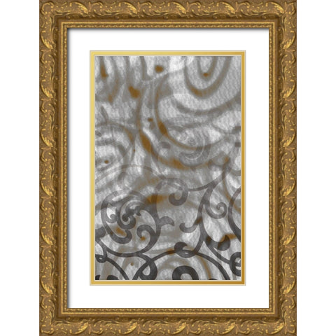 Swirly Gate I Gold Ornate Wood Framed Art Print with Double Matting by Franklin