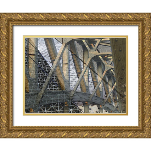 Bridge I Gold Ornate Wood Framed Art Print with Double Matting by Franklin