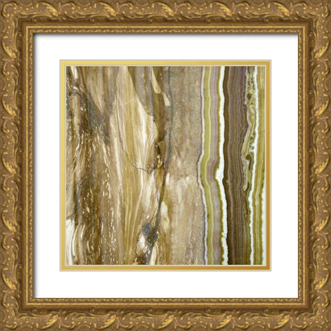 Niagra Sage I Gold Ornate Wood Framed Art Print with Double Matting by Franklin