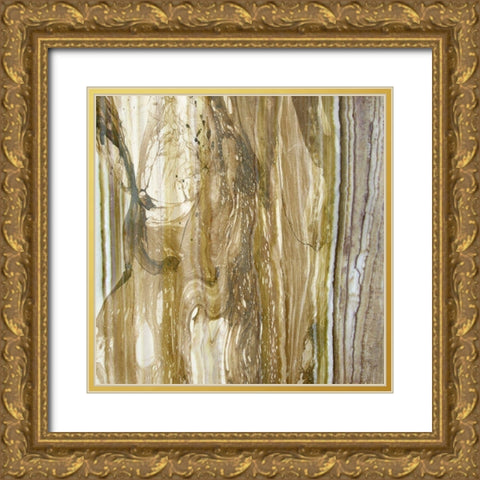 Niagra Sage II Gold Ornate Wood Framed Art Print with Double Matting by Franklin