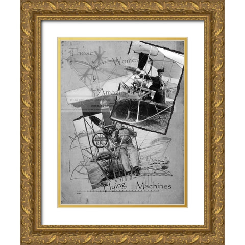 Amazing Machines Gold Ornate Wood Framed Art Print with Double Matting by Simons