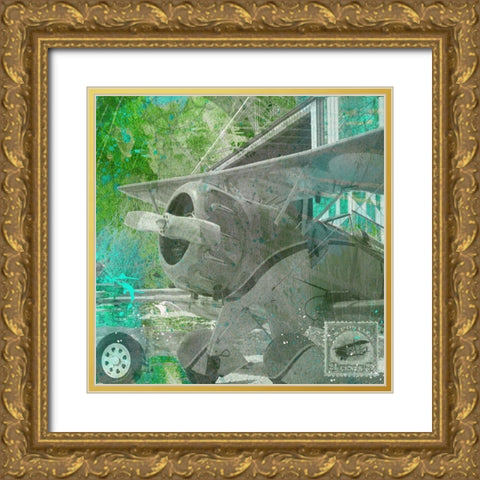 Aviation I Gold Ornate Wood Framed Art Print with Double Matting by Simons