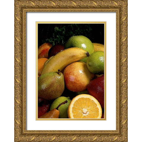 Fruities I Gold Ornate Wood Framed Art Print with Double Matting by Simons