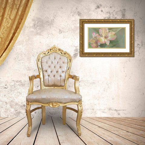 Illusion in Yellow Gold Ornate Wood Framed Art Print with Double Matting by Simons