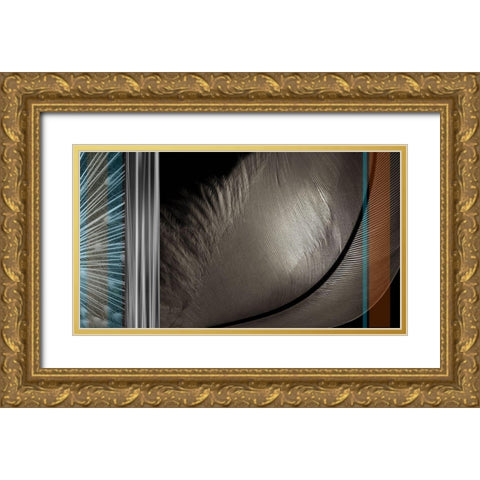 Light as a Feather II Gold Ornate Wood Framed Art Print with Double Matting by Simons