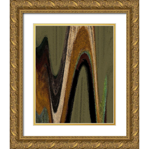 Nasdaq Gold Ornate Wood Framed Art Print with Double Matting by Simons