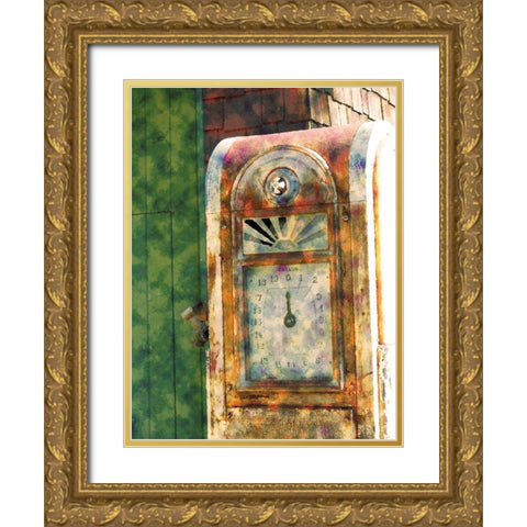 No More Gold Ornate Wood Framed Art Print with Double Matting by Simons