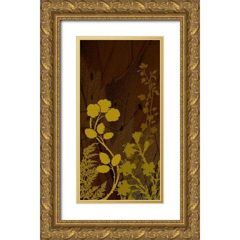 Wildflower Garden I Gold Ornate Wood Framed Art Print with Double Matting by Simons