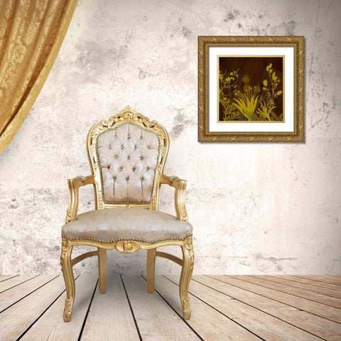 Wildflower Garden III Gold Ornate Wood Framed Art Print with Double Matting by Simons