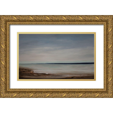 Majestic Vista III Gold Ornate Wood Framed Art Print with Double Matting by Hinz