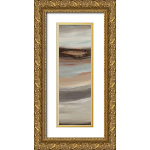 Texturescape D Gold Ornate Wood Framed Art Print with Double Matting by Hinz