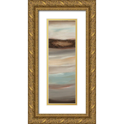 Texturescape E Gold Ornate Wood Framed Art Print with Double Matting by Hinz