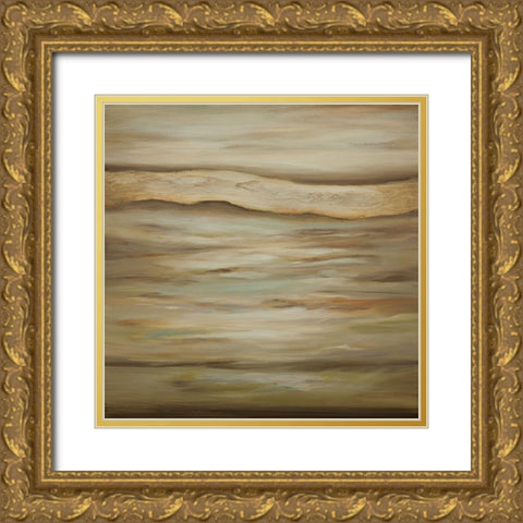 Quietness B Gold Ornate Wood Framed Art Print with Double Matting by Hinz