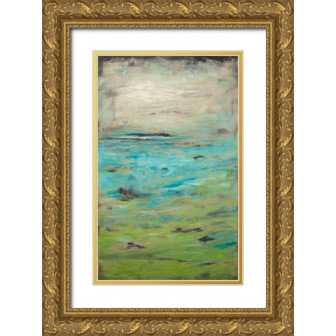 Boundless I Gold Ornate Wood Framed Art Print with Double Matting by Hinz